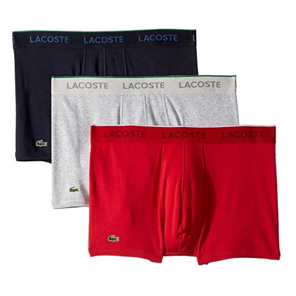 🎉HP🎉Lacoste Essentials 3 Pack Trunks - Picture 2 of 4